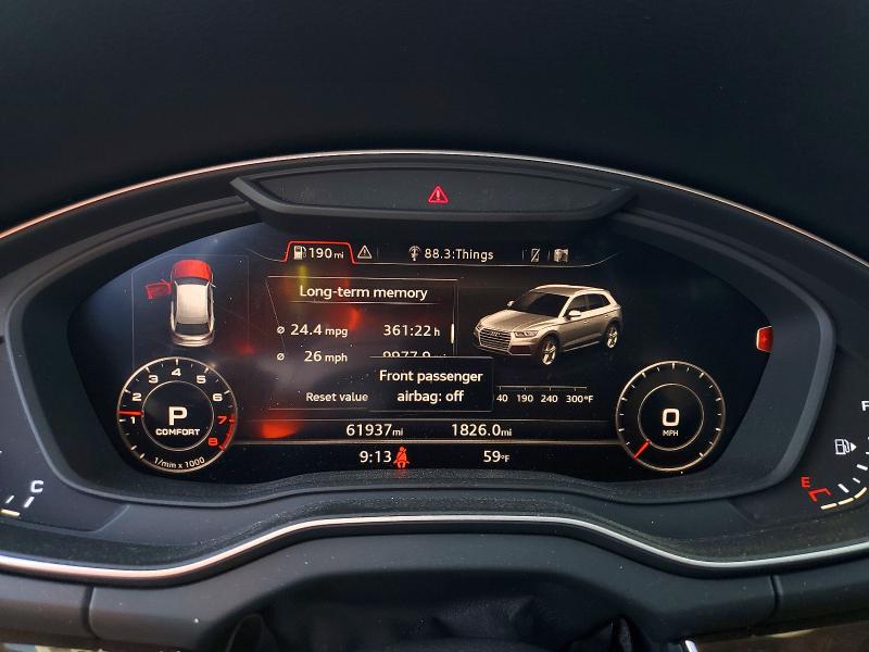 Aukcja sprzedaży 2019 Audi Q5, vin: WA1BNAFY2K2129789, numer aukcji: 48972316