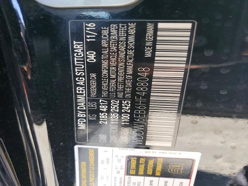 Продажа на аукционе авто 2017 Mercedes-benz C, vin: WDDWJ6EB6HF488048, номер лота: 49309876