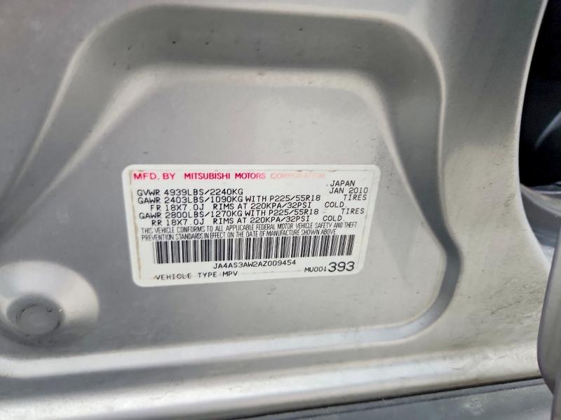 Aukcja sprzedaży 2010 Mitsubishi Outlander, vin: JA4AS3AW2AZ009454, numer aukcji: 48928536