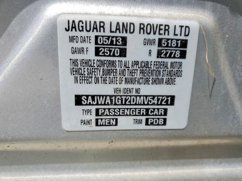 Aukcja sprzedaży 2013 Jaguar Xj, vin: SAJWA1GT2DMV54721, numer aukcji: 51455996
