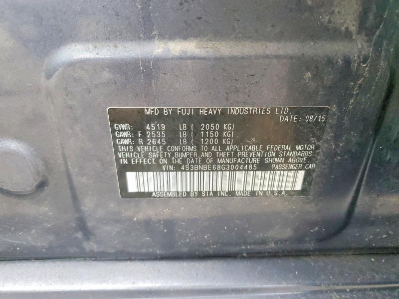 Продажа на аукционе авто 2016 Subaru Legacy, vin: 4S3BNBE68G3004485, номер лота: 51446236