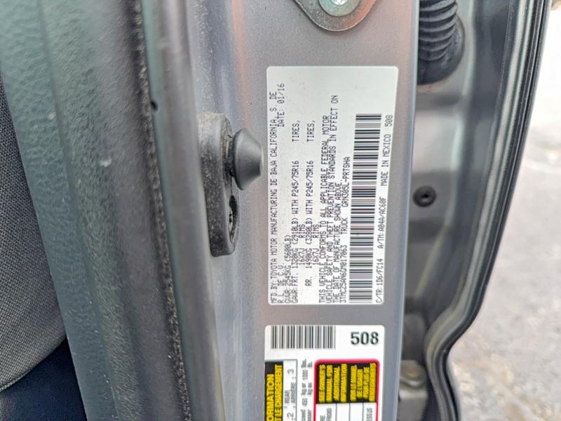 48820536 :رقم المزاد ، 3TMCZ5AN6GM017063 vin ، 2016 Toyota Tacoma مزاد بيع