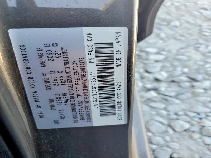Aukcja sprzedaży 2016 Mazda 6, vin: JM1GJ1V54G1485141, numer aukcji: 50168716