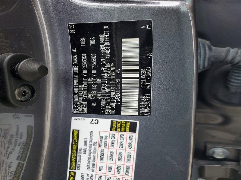 2020 Lexus Rx მანქანა იყიდება აუქციონზე, vin: 2T2JGMDA1LC050759, აუქციონის ნომერი: 52009816