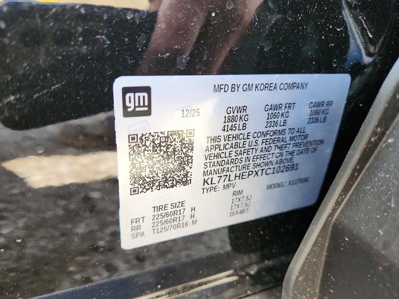 Продажа на аукционе авто 2026 Chevrolet Trax, vin: KL77LHEPXTC102691, номер лота: 50403126