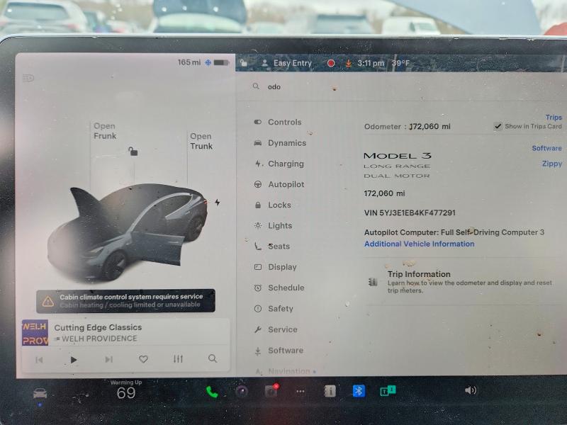 48232776 :رقم المزاد ، 5YJ3E1EB4KF477291 vin ، 2019 Tesla Model 3 مزاد بيع