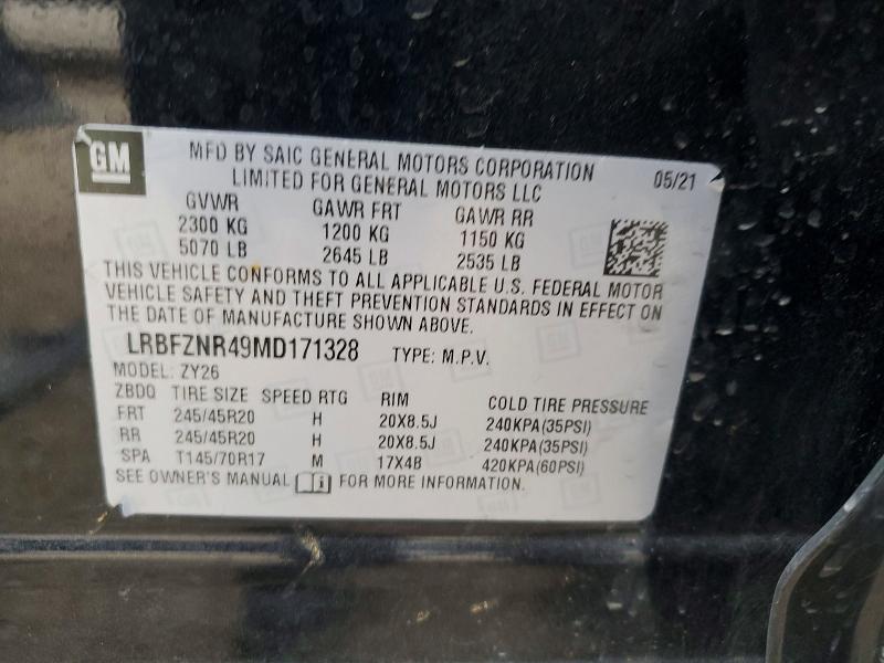 48351916 :رقم المزاد ، LRBFZNR49MD171328 vin ، 2021 Buick Envision مزاد بيع