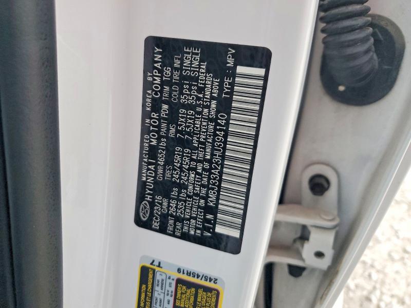 Продажа на аукционе авто 2017 Hyundai Tucson, vin: KM8J33A23HU394140, номер лота: 51546886
