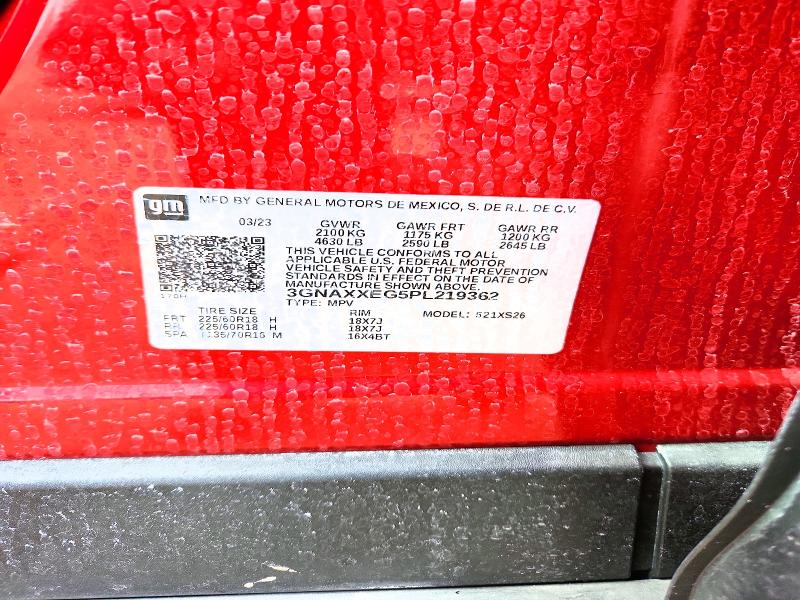 Aukcja sprzedaży 2023 Chevrolet Equinox, vin: 3GNAXXEG5PL219362, numer aukcji: 51321806