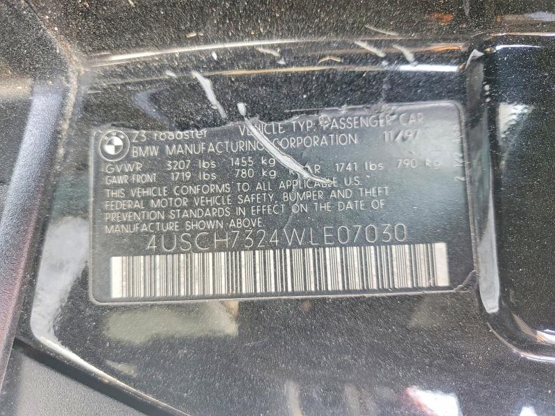 Продажа на аукционе авто 1998 Bmw Z3, vin: 4USCH7324WLE07030, номер лота: 49222136