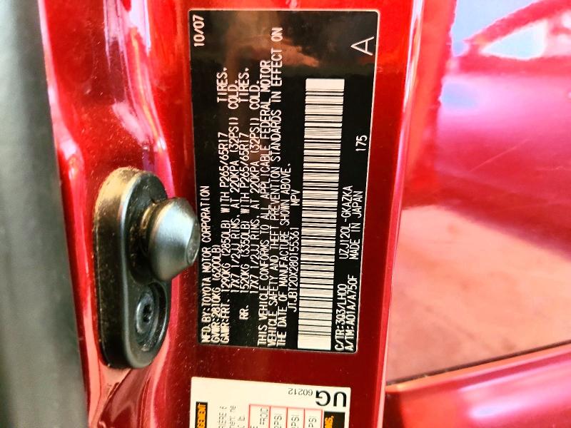 2008 Lexus Gx მანქანა იყიდება აუქციონზე, vin: JTJBT20X280155361, აუქციონის ნომერი: 51124266