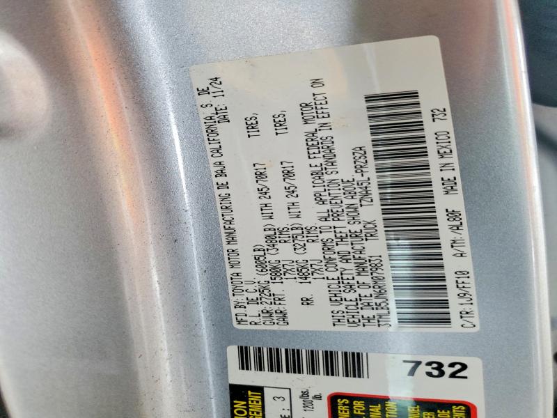 50465516 :رقم المزاد ، 3TMLB5JN6RM079831 vin ، 2024 Toyota Tacoma مزاد بيع