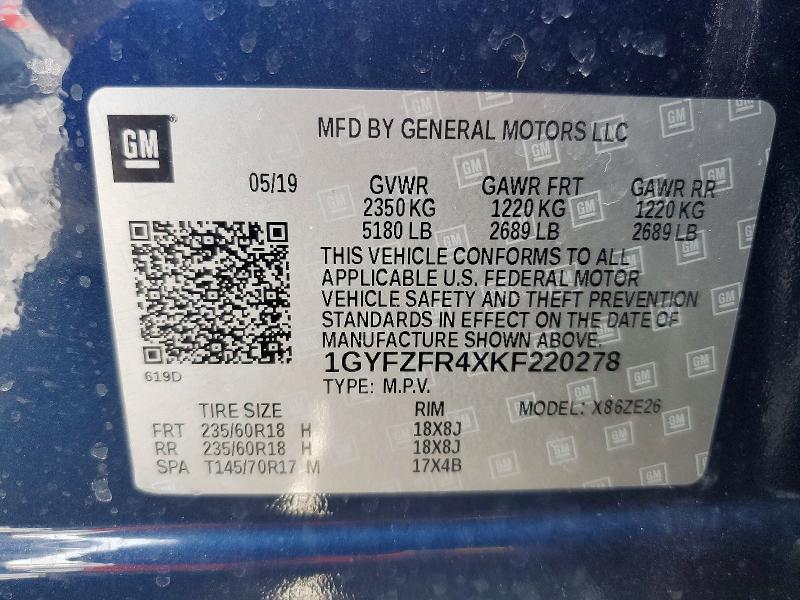 Продаж на аукціоні авто 2019 Cadillac Xt4, vin: 1GYFZFR4XKF220278, номер лоту: 50654326