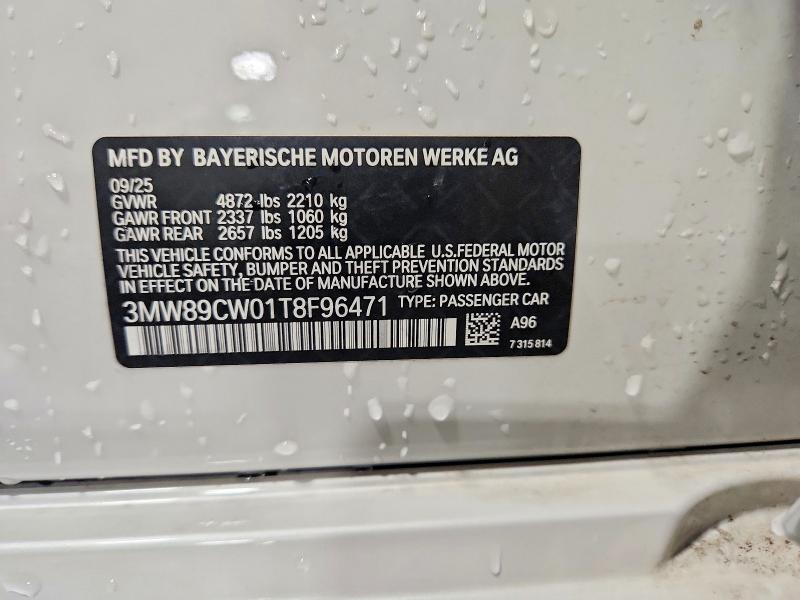 48952976 :رقم المزاد ، 3MW89CW01T8F96471 vin ، 2026 Bmw 330xi مزاد بيع