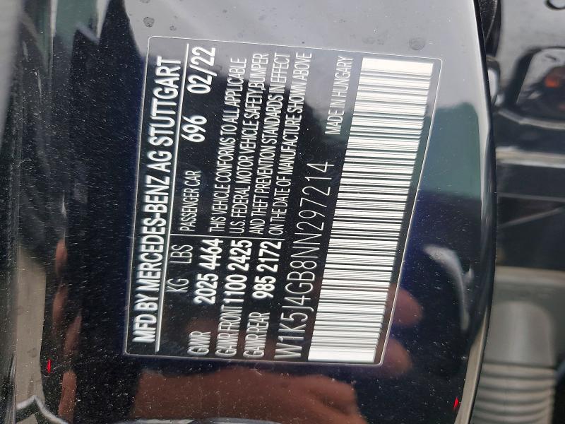 2022 Mercedes-benz Cla მანქანა იყიდება აუქციონზე, vin: W1K5J4GB8NN297214, აუქციონის ნომერი: 48246506