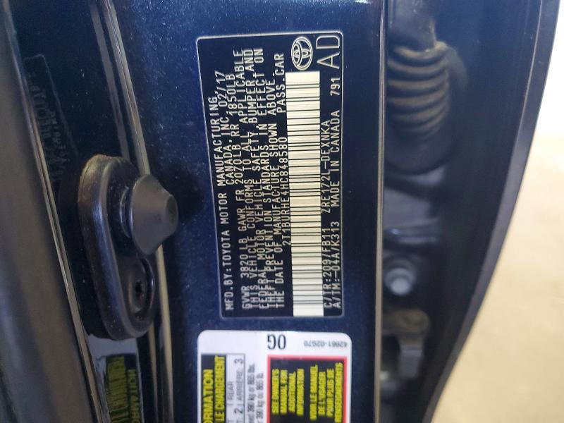 2017 Toyota Corolla მანქანა იყიდება აუქციონზე, vin: 2T1BURHE4HC848580, აუქციონის ნომერი: 51204246