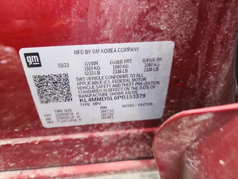 2023 Buick Encore Gx მანქანა იყიდება აუქციონზე, vin: KL4MMDSL6PB153379, აუქციონის ნომერი: 49610966