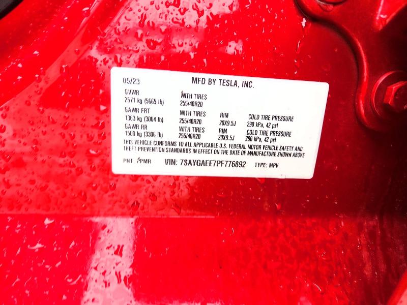 Aukcja sprzedaży 2023 Tesla Model Y, vin: 7SAYGAEE7PF776892, numer aukcji: 48352196