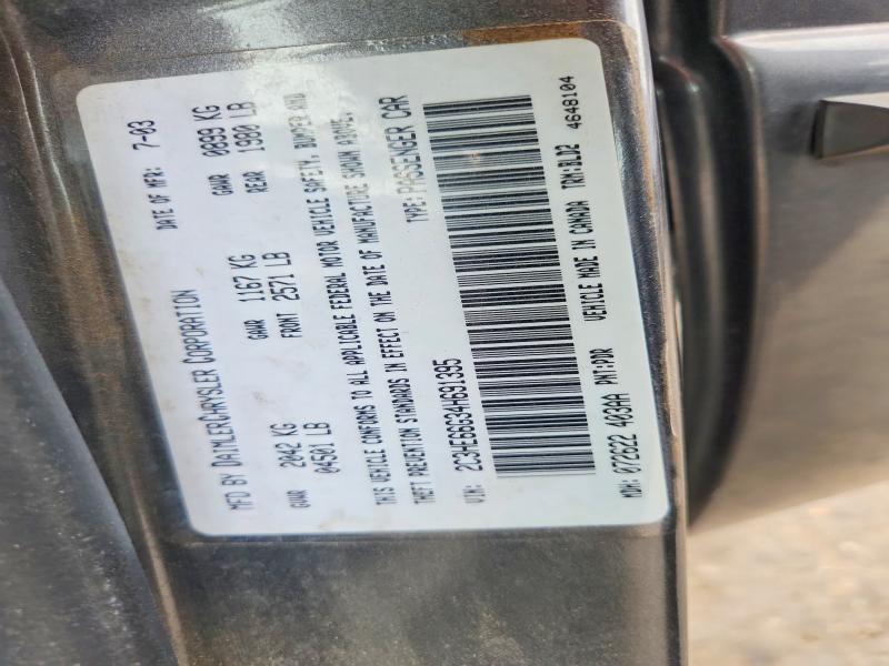 49309106 :رقم المزاد ، 2C3HE66G34H691395 vin ، 2004 Chrysler 300m مزاد بيع