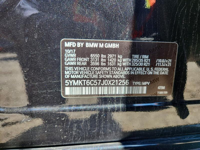 51663406 :رقم المزاد ، 5YMKT6C57J0X21256 vin ، 2018 Bmw X5 مزاد بيع