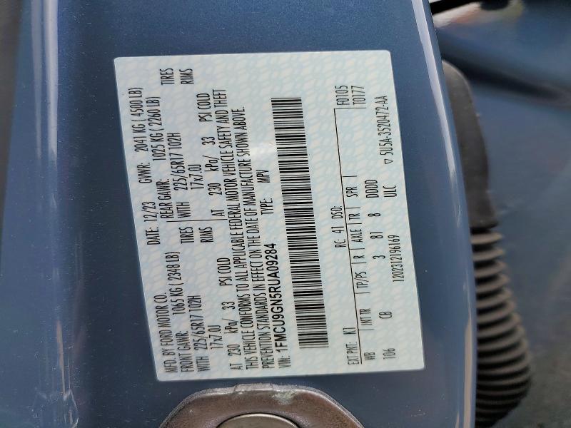 Aukcja sprzedaży 2024 Ford Escape, vin: 1FMCU9GN5RUA09284, numer aukcji: 51962506