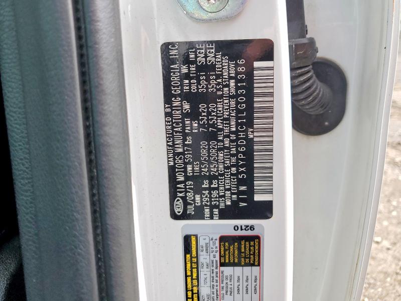Продаж на аукціоні авто 2020 Kia Telluride, vin: 5XYP6DHC1LG031386, номер лоту: 50404936