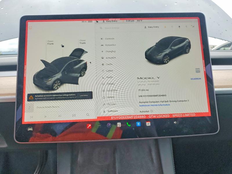 50302546 :رقم المزاد ، 5YJYGDEE6MF204660 vin ، 2021 Tesla Model Y مزاد بيع