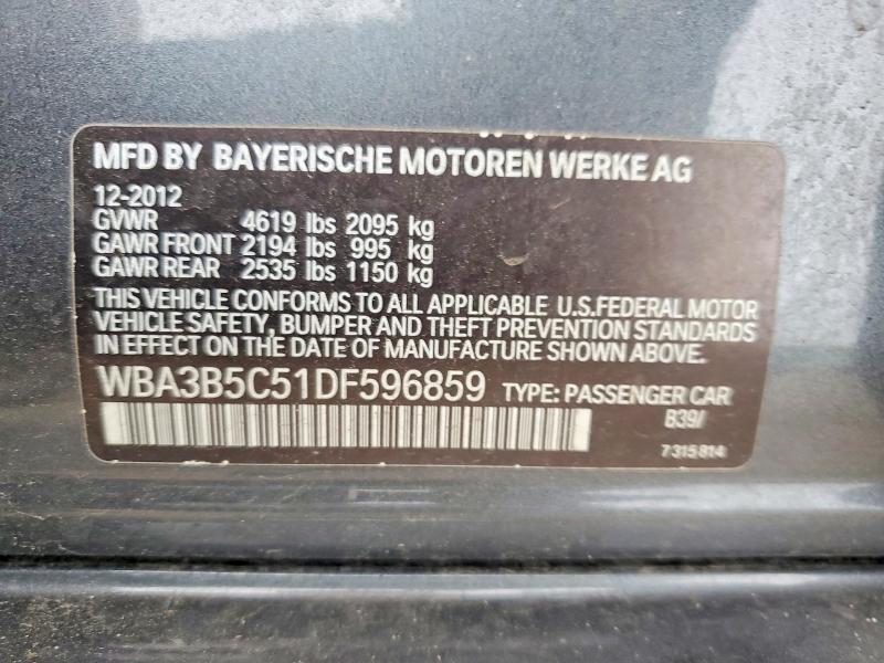 Продаж на аукціоні авто 2013 Bmw 328, vin: WBA3B5C51DF596859, номер лоту: 51602766