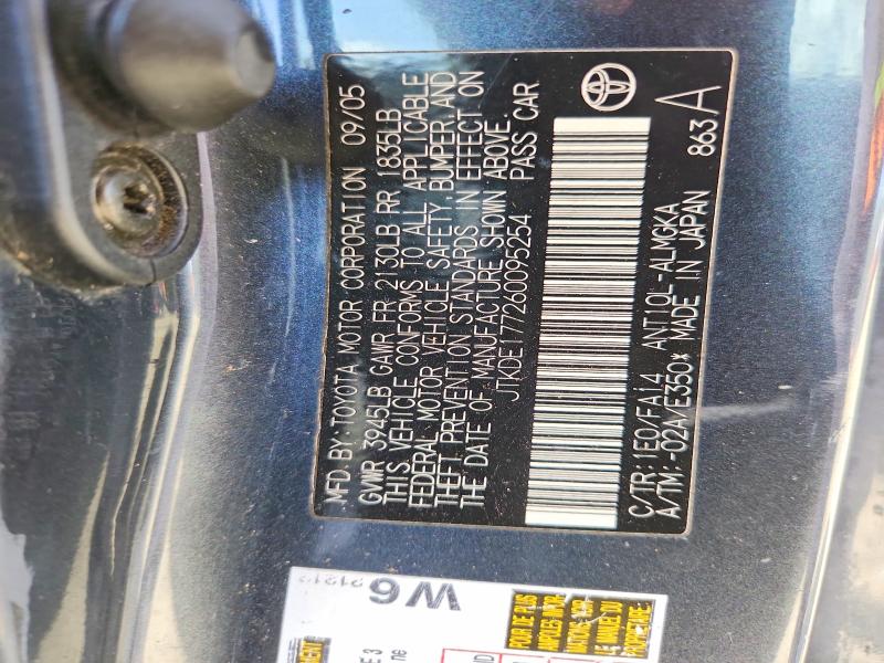 48286636 :رقم المزاد ، JTKDE177260095254 vin ، 2006 Scion Tc مزاد بيع