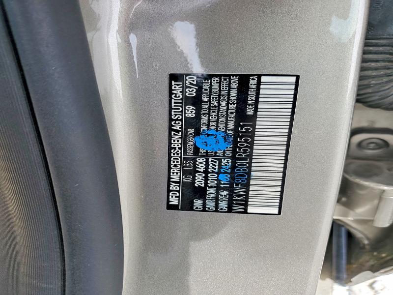 Продажа на аукционе авто 2020 Mercedes-benz C, vin: W1KWF8DB0LR595151, номер лота: 49083116