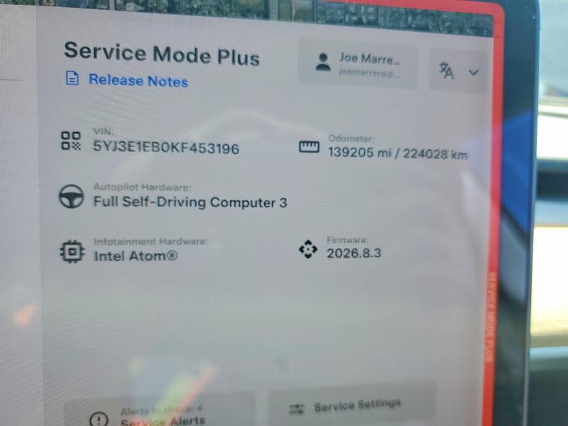 51067566 :رقم المزاد ، 5YJ3E1EB0KF453196 vin ، 2019 Tesla Model 3 مزاد بيع