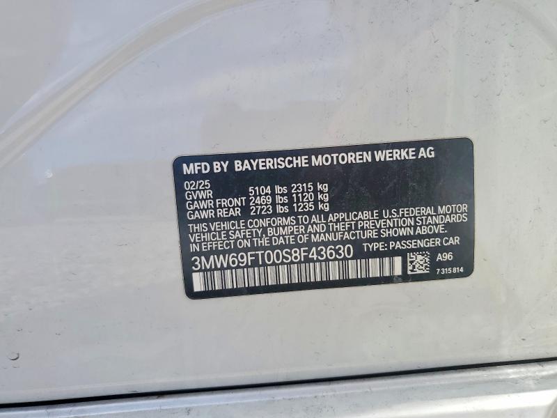 Продажа на аукционе авто 2025 Bmw M340xi, vin: 3MW69FT00S8F43630, номер лота: 51649376