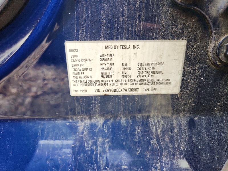 Aukcja sprzedaży 2023 Tesla Model Y, vin: 7SAYGDEEXPA136867, numer aukcji: 50917326