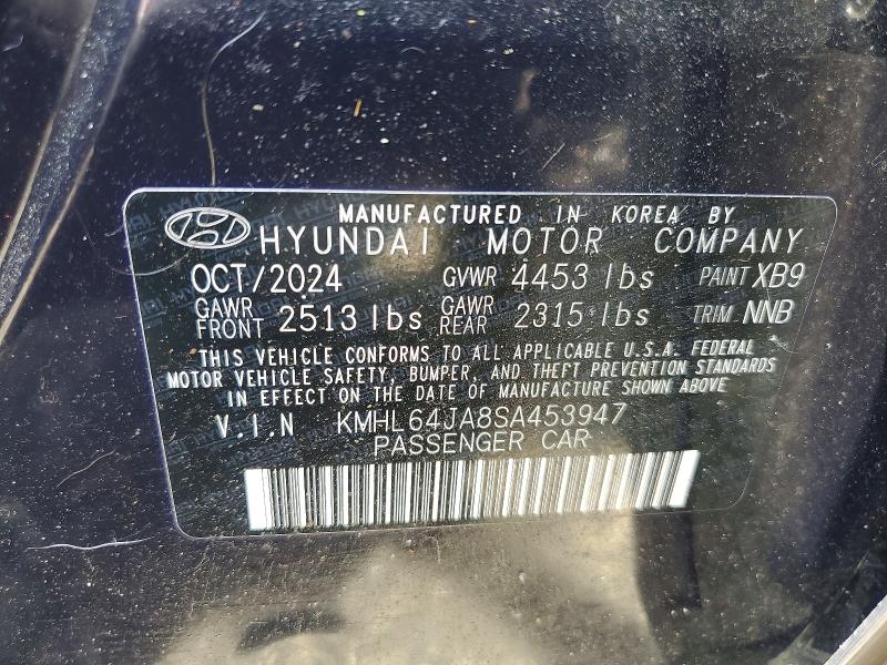 Aukcja sprzedaży 2025 Hyundai Sonata, vin: KMHL64JA8SA453947, numer aukcji: 50218026