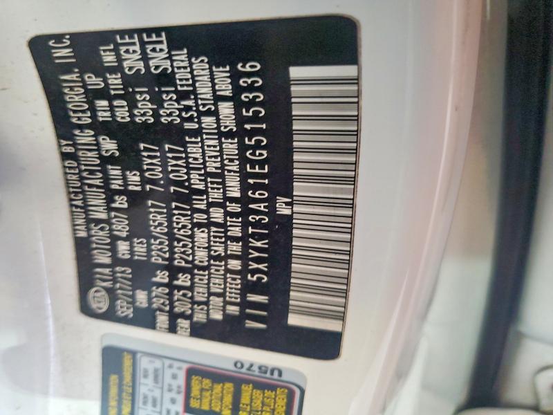 Aukcja sprzedaży 2014 Kia Sorento, vin: 5XYKT3A61EG515336, numer aukcji: 49668656