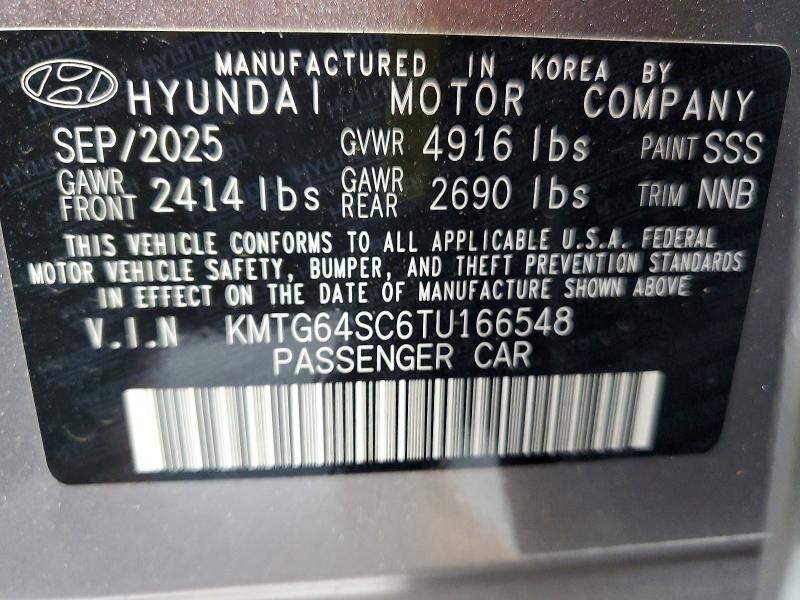 Продаж на аукціоні авто 2026 Genesis G70, vin: KMTG64SC6TU166548, номер лоту: 48667486