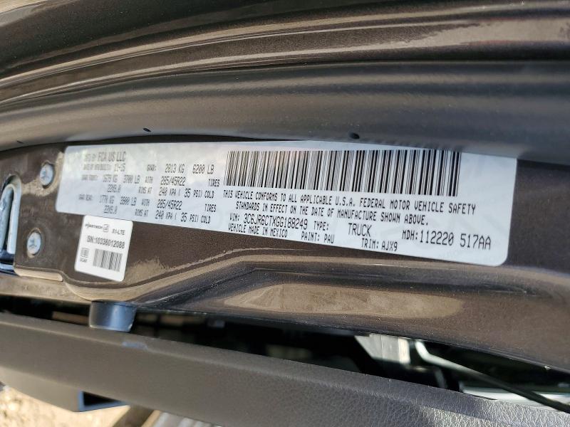 49139466 :رقم المزاد ، 3C6JR6CTXGG188249 vin ، 2016 Ram 1500 مزاد بيع
