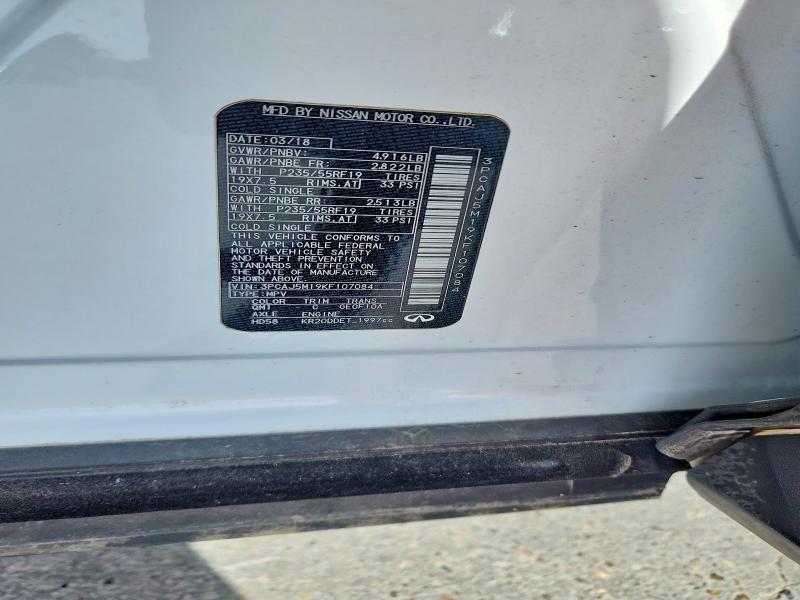 Aukcja sprzedaży 2019 Infiniti Qx50, vin: 3PCAJ5M19KF107084, numer aukcji: 49599836