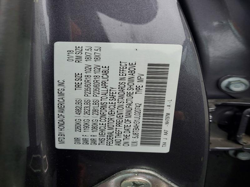 Продаж на аукціоні авто 2018 Acura Rdx, vin: 5J8TB4H31JL020742, номер лоту: 50772286