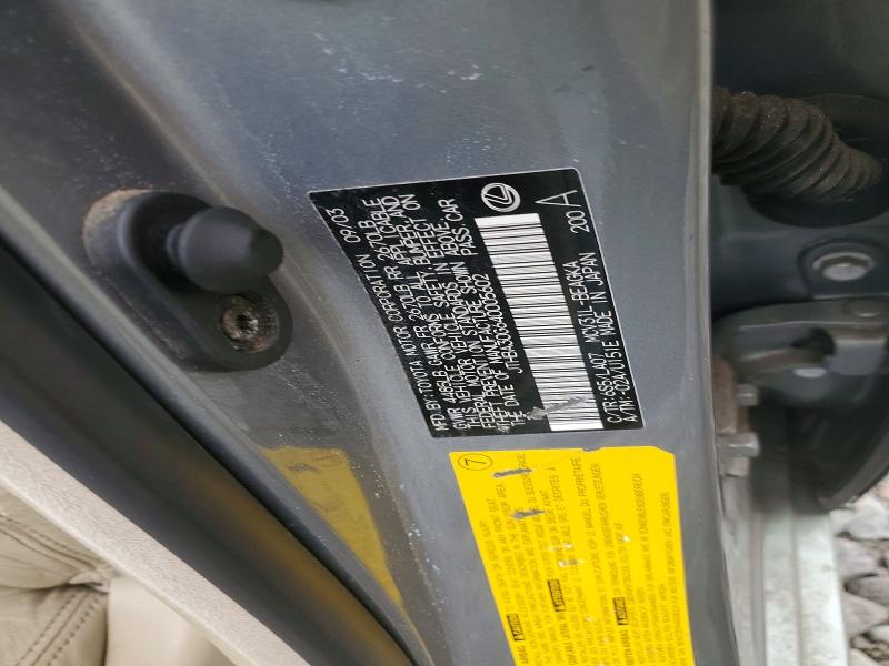 51725756 :رقم المزاد ، JTHBA30G640005602 vin ، 2004 Lexus Es مزاد بيع