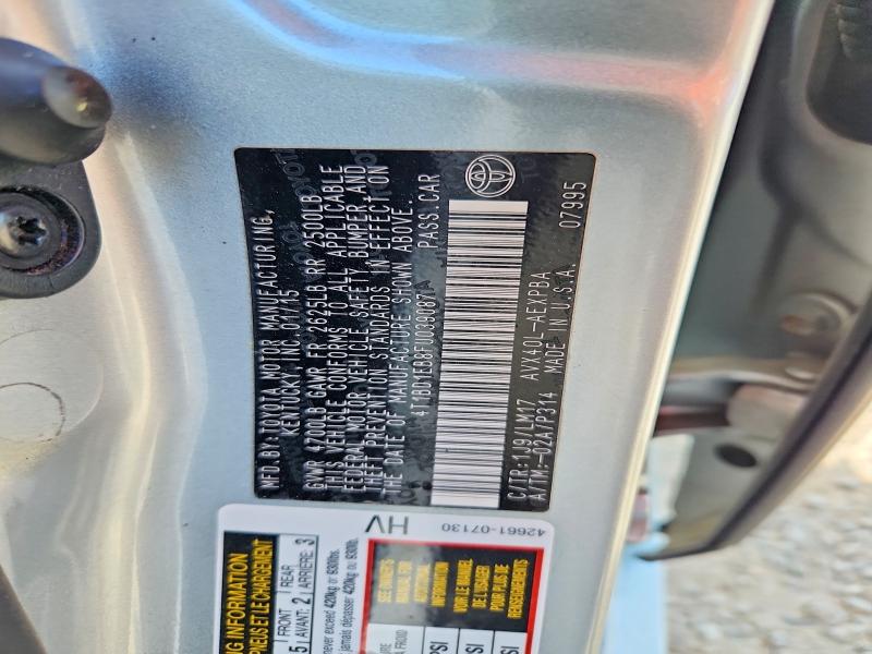 2015 Toyota Avalon მანქანა იყიდება აუქციონზე, vin: 4T1BD1EB8FU039087, აუქციონის ნომერი: 50178656