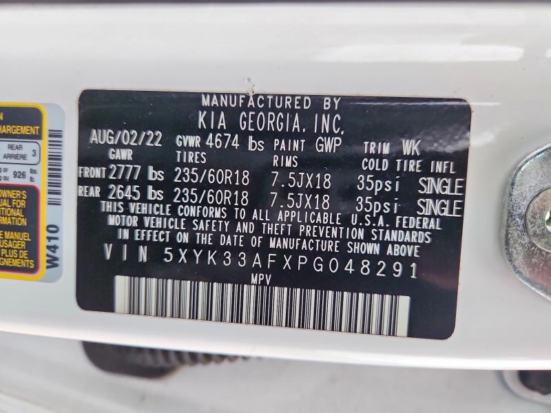 Продажа на аукционе авто 2023 Kia Sportage, vin: 5XYK33AFXPG048291, номер лота: 47506096