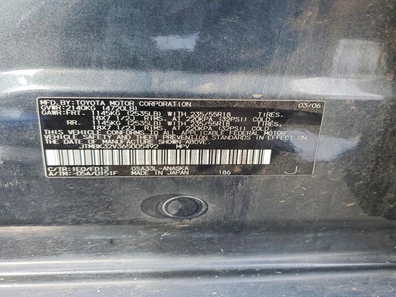 Продаж на аукціоні авто 2006 Toyota Rav4, vin: JTMBK32V365005492, номер лоту: 49603716