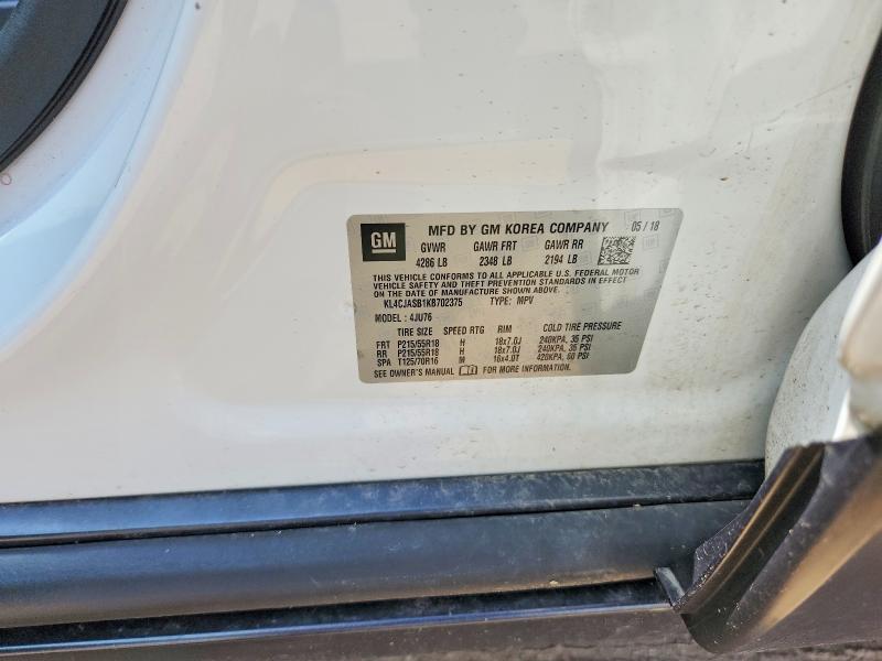 Продаж на аукціоні авто 2019 Buick Encore, vin: KL4CJASB1KB702375, номер лоту: 50970356