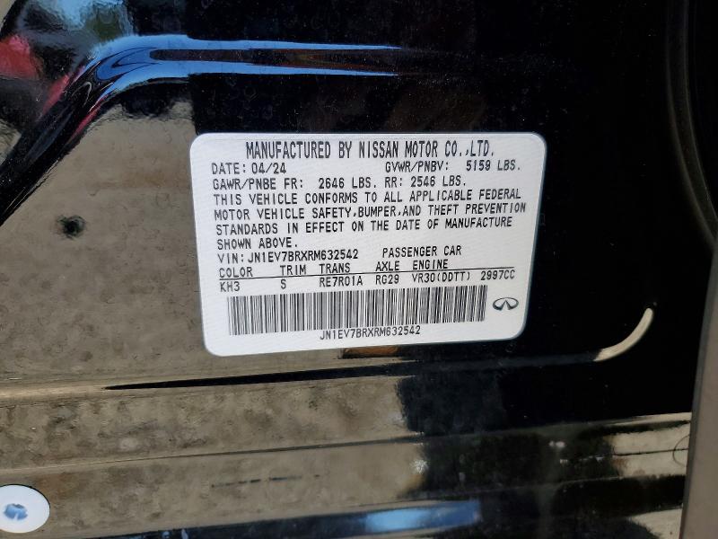 Aukcja sprzedaży 2024 Infiniti Q50, vin: JN1EV7BRXRM632542, numer aukcji: 48899856