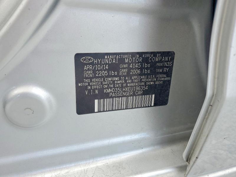 49607426 :رقم المزاد ، KMHD35LHXEU196354 vin ، 2014 Hyundai Elantra Gt مزاد بيع