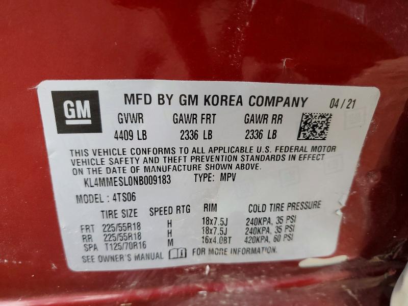 Продаж на аукціоні авто 2022 Buick Encore Gx, vin: KL4MMESL0NB009183, номер лоту: 50903486