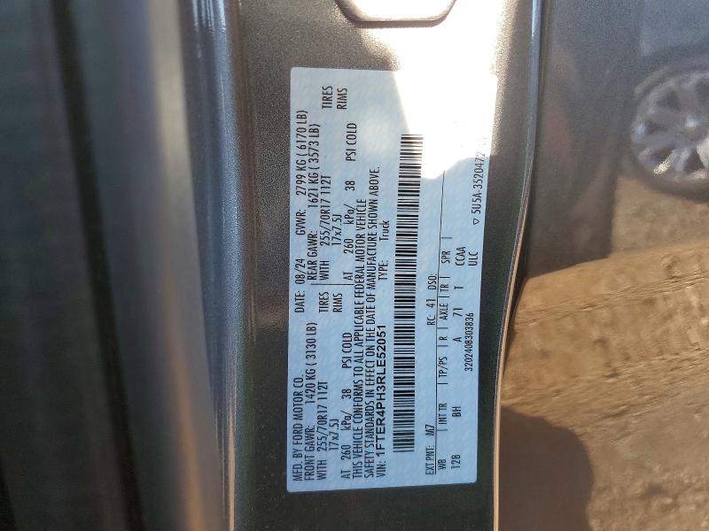49179196 :رقم المزاد ، 1FTER4PH3RLE52051 vin ، 2024 Ford Ranger مزاد بيع