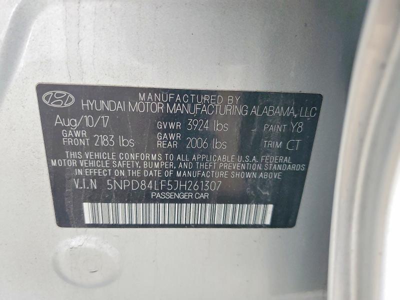 Продажа на аукционе авто 2018 Hyundai Elantra, vin: 5NPD84LF5JH261307, номер лота: 49182906