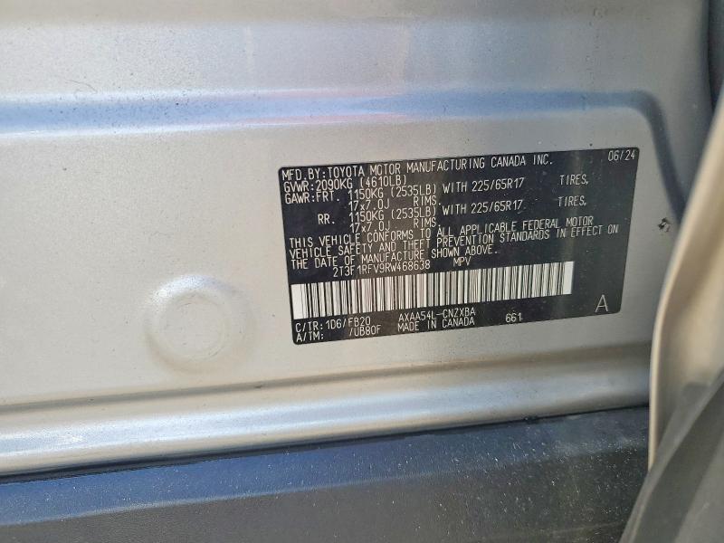 51559116 :رقم المزاد ، 2T3F1RFV9RW468638 vin ، 2024 Toyota Rav4 مزاد بيع